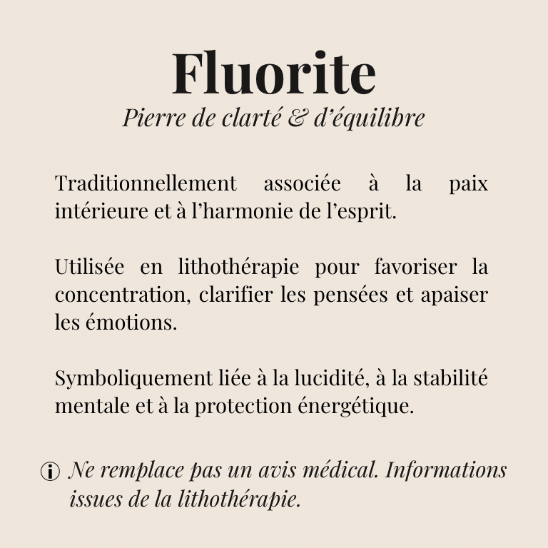 Bracelet Fluorite « Collection essentielle »