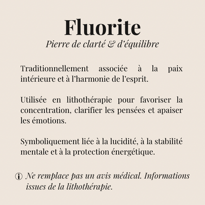Bracelet Fluorite « Collection essentielle »