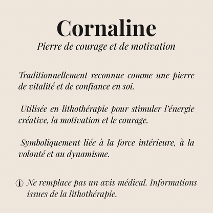 Bracelet Cornaline « Collection Essentielle » (Brésil A)