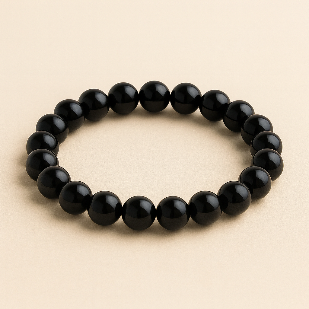 Bracelet Obsidienne noire « Collection Essentielle » (Mexique A)