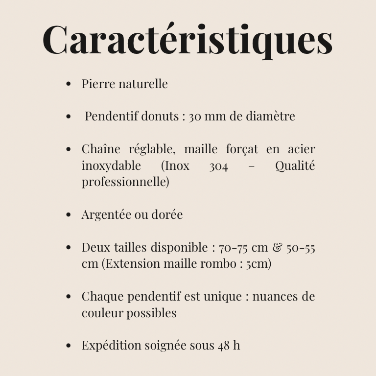 Collier Donuts Améthyste (Malawi A)