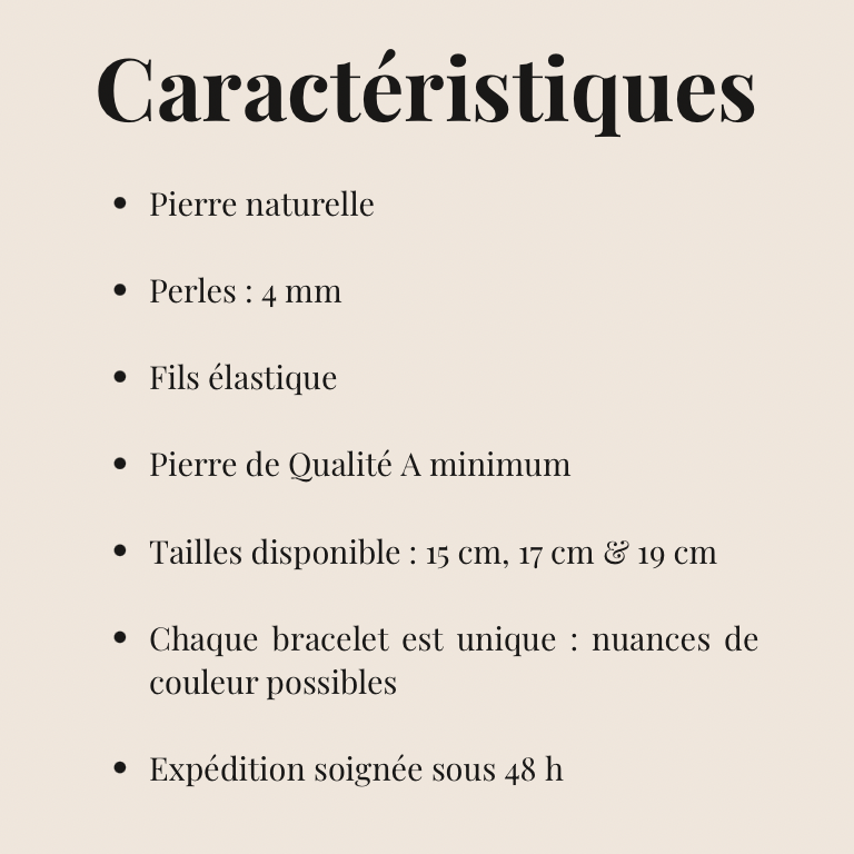 Bracelet Obsidienne Noire « Collection volcanique » (Mexique A)