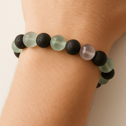 Bracelet en Fluorite « Collection Volcanique » (Chine A)