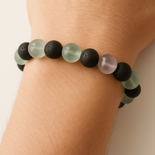 Bracelet en Fluorite « Collection Volcanique » (Chine A)
