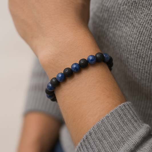 Bracelet Sodalite « Collection Volcanique » (Brésil AB)