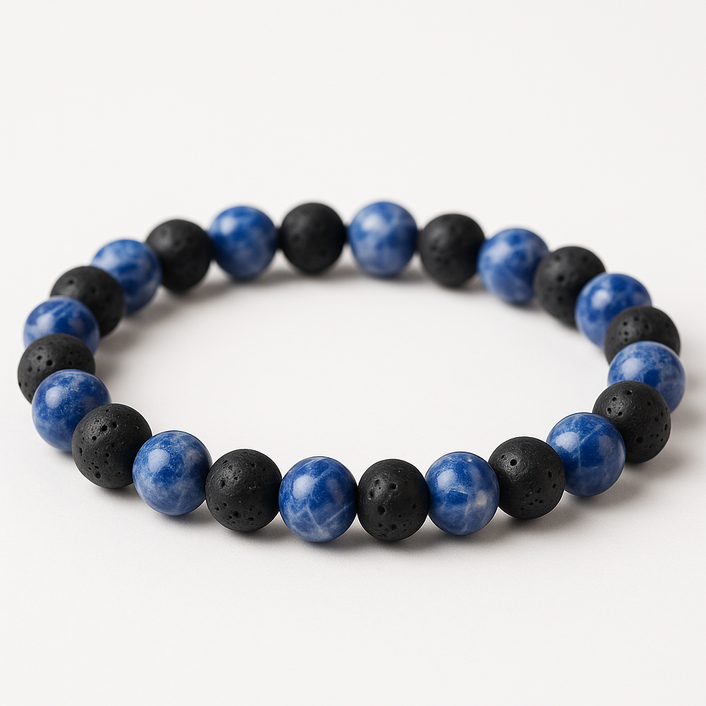 Bracelet Sodalite « Collection Volcanique » (Brésil AB)