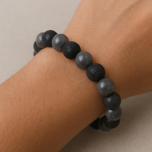 Bracelet Labradorite "Collection Volcanique"