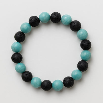 Bracelet Amazonite "Collection Volcanique"